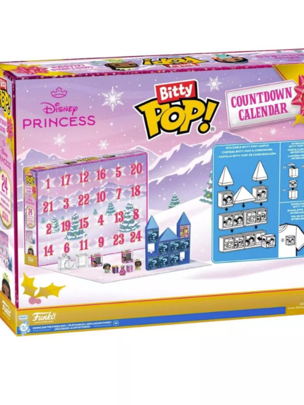 Funko Bitty Pop! Disney Princess 24-Day Countdown Calendar Collectible Figures